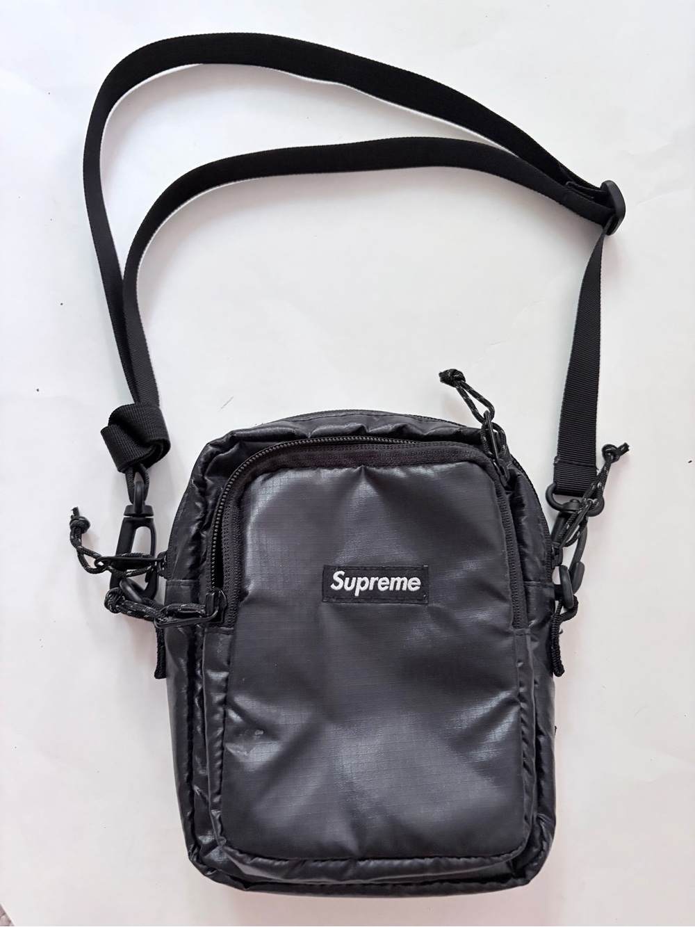 Supreme FW17 Black Shoulder Bag Box Logo Crossbody
